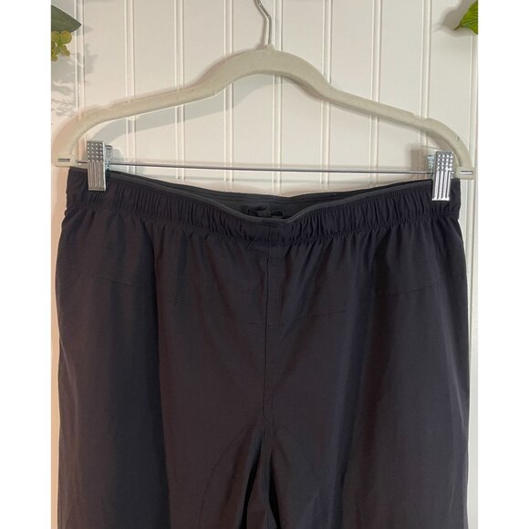 Paskho Black Elastic Waist Tie Pants L Polyester & Elastane Womens Casual Wear - Picture 4 of 16